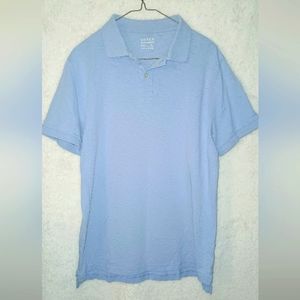 J Crew Shirt Sleeve Polo Shirt Blue Men's Size Large